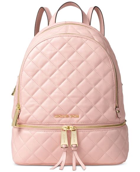 michael kors pink quilted leather backpack|michael kors leather backpack sale.